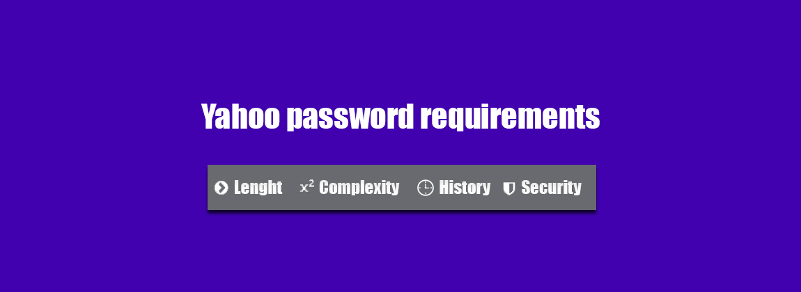 yahoo mail password rules