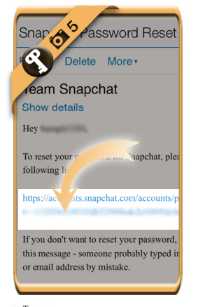 reset snapchat password 5