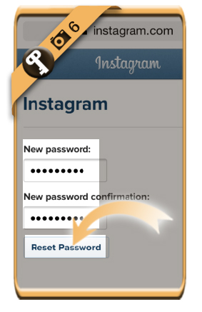 email instagram reset password