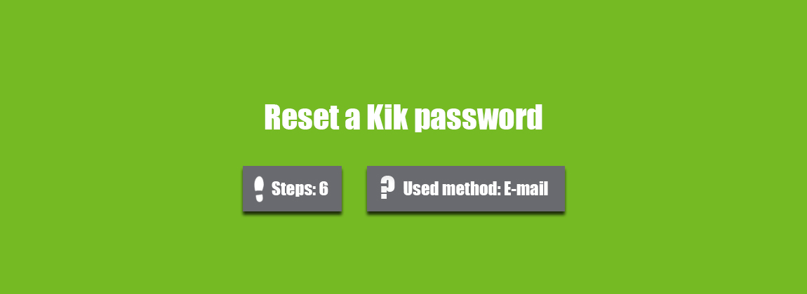 Forgot Kik Login Password? Reset Kik Account Password 